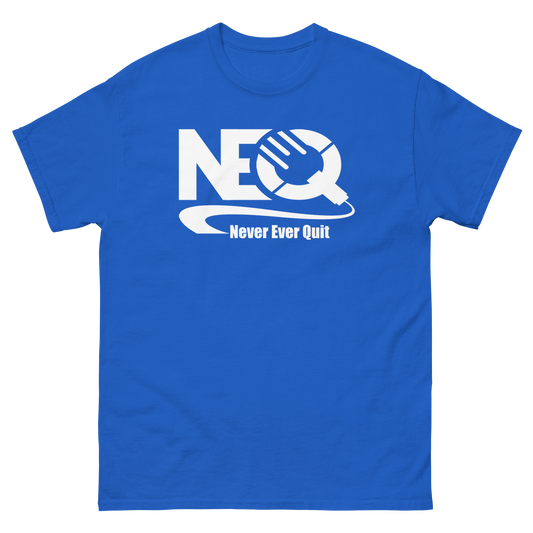 Never Ever Quit Gildan Blue T-shirt