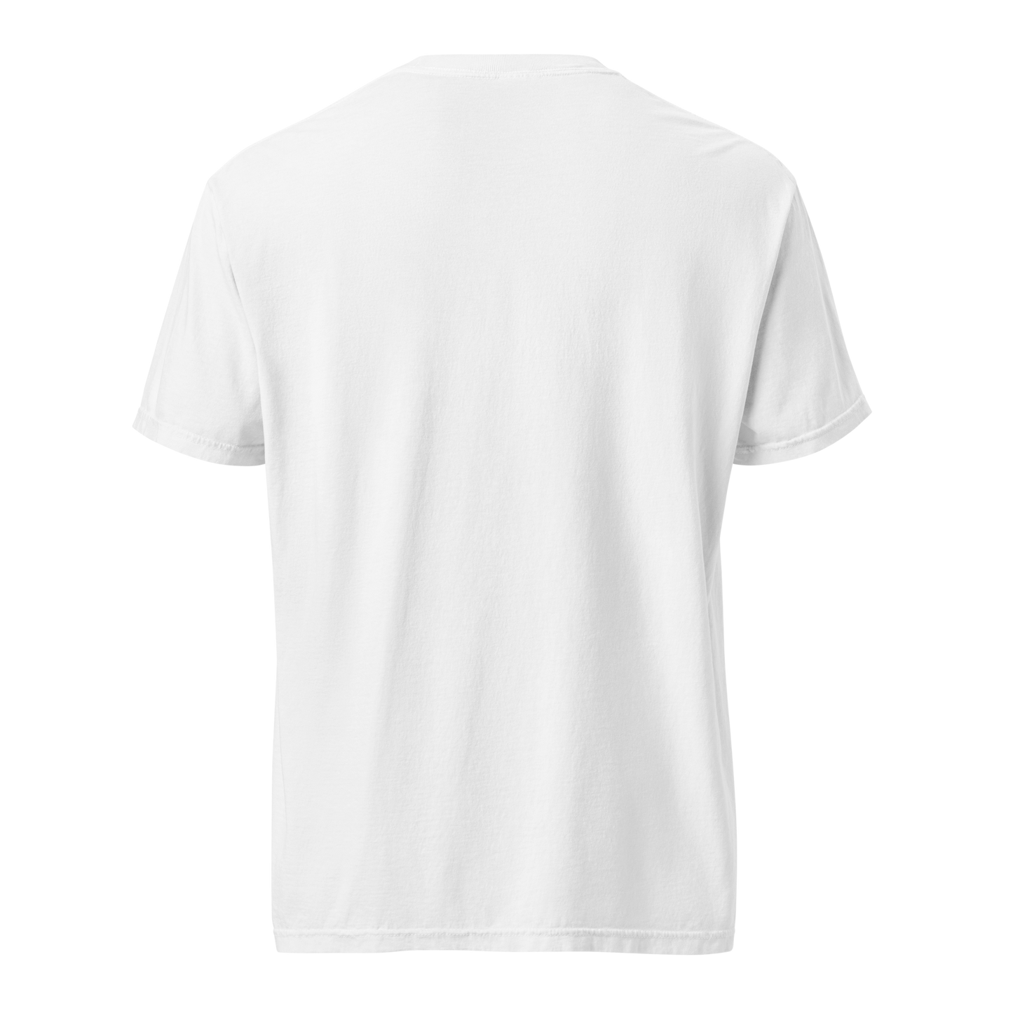 Never Ever Quit Garment-Dyed Heavyweight White T-shirt